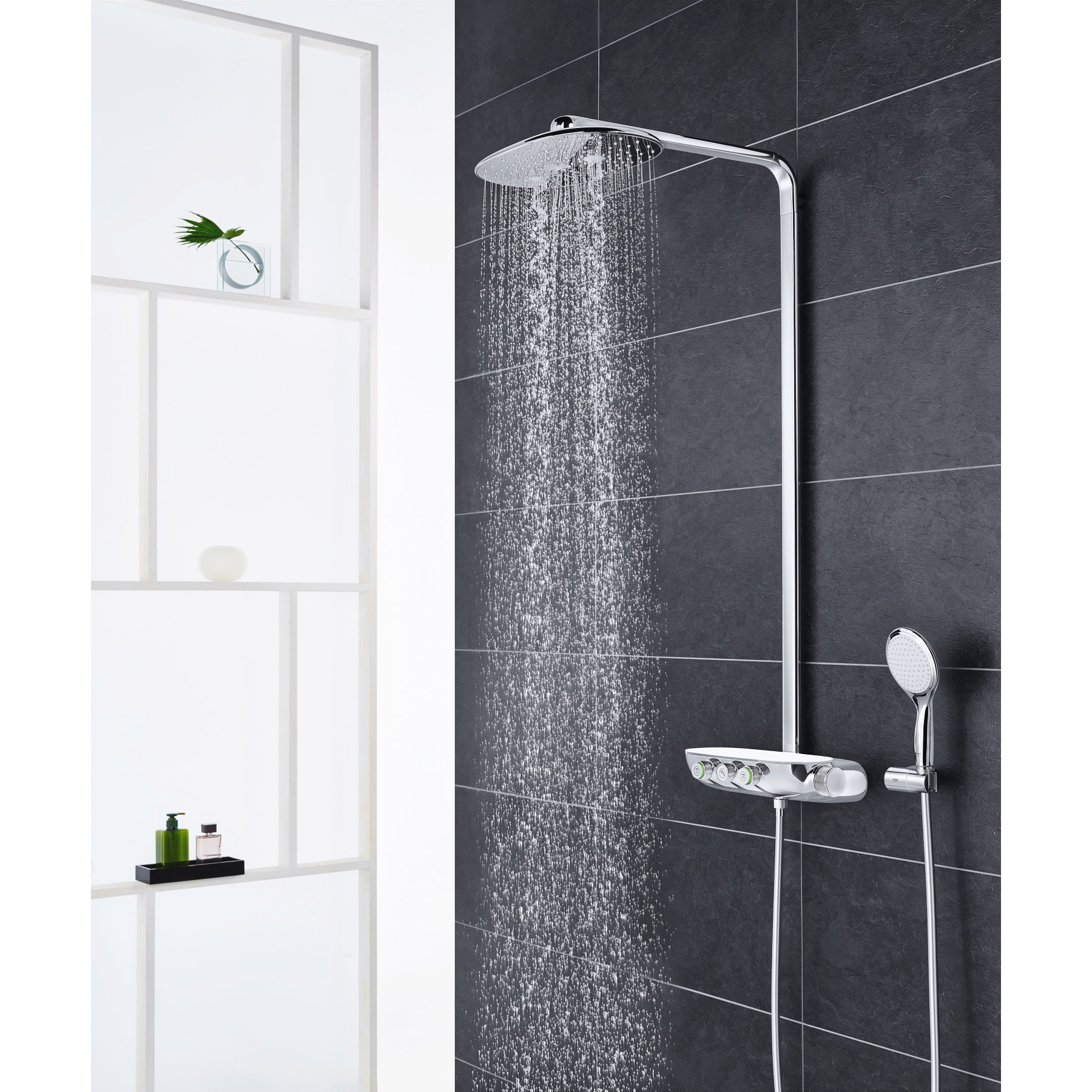 GROHE Colonne de douche avec mitigeur thermostatique Rainshower System SmartControl Duo 360