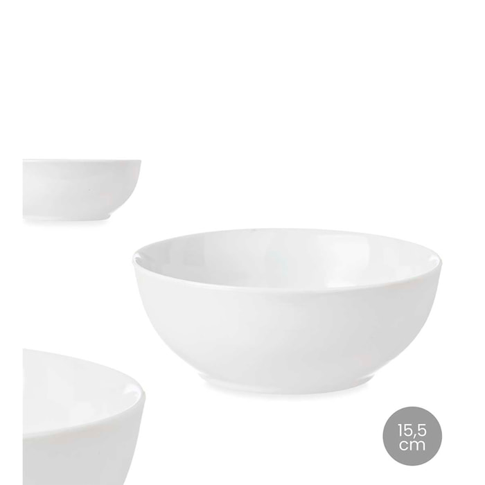 PACK 6 BOWLS PORCELANA 15,5 CM