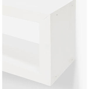 Mueble de TV de madera maciza en tono blanco de varias medidas