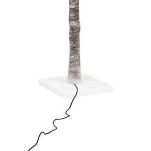 Gemini - Albero di Natale Spoglio Innevato H150 cm con 186 Luci LED