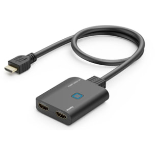 Hub HAMA HDMI M vers double HDMI F