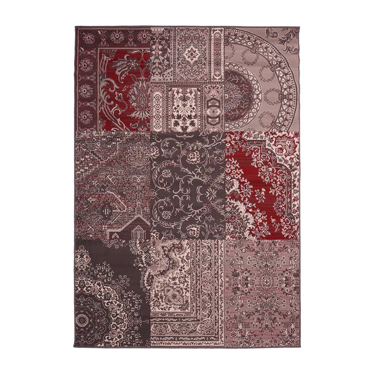 Tapis salon et chambre tissé motif baroque RUBE