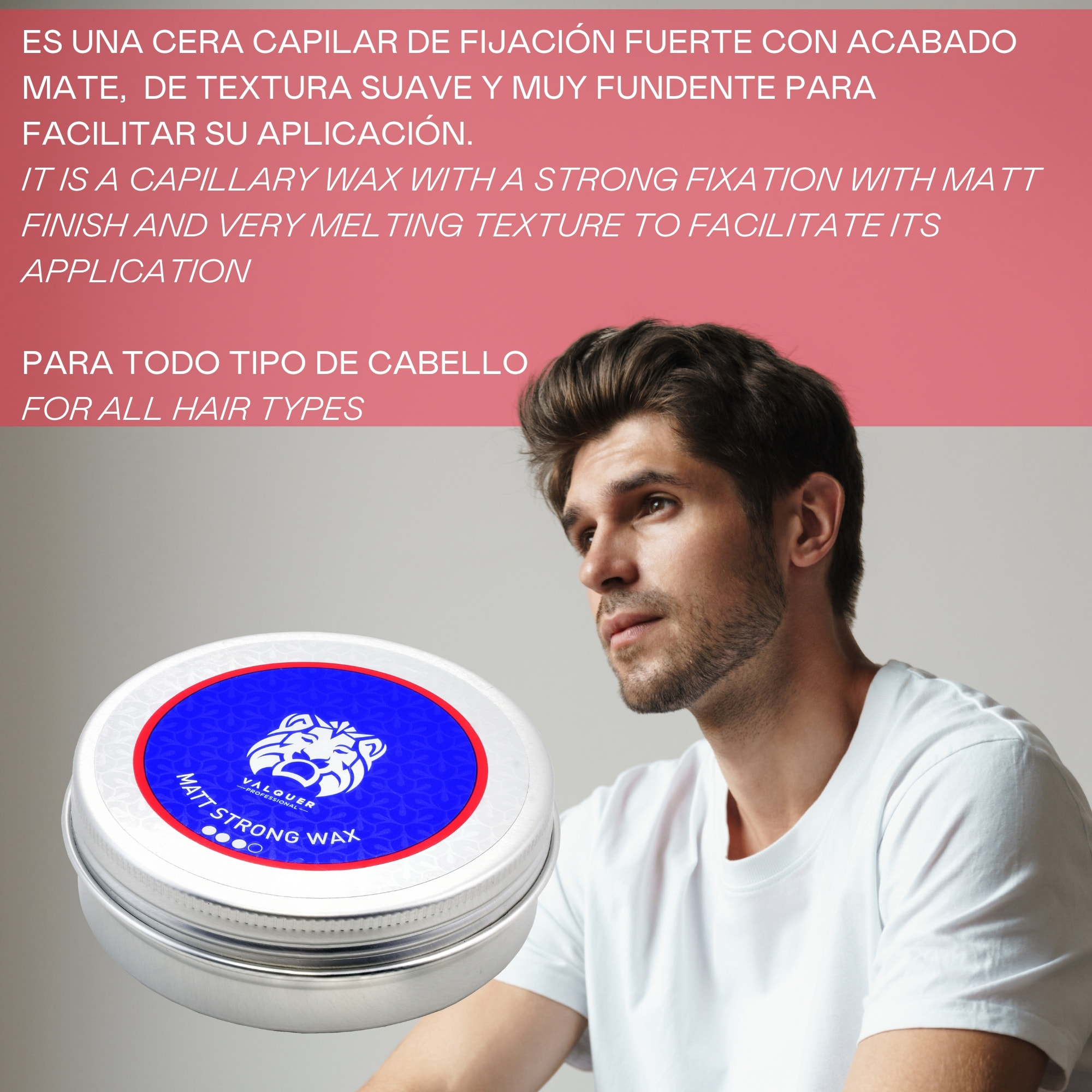 Valquer Cera capilar mate fuerte - 100 ml