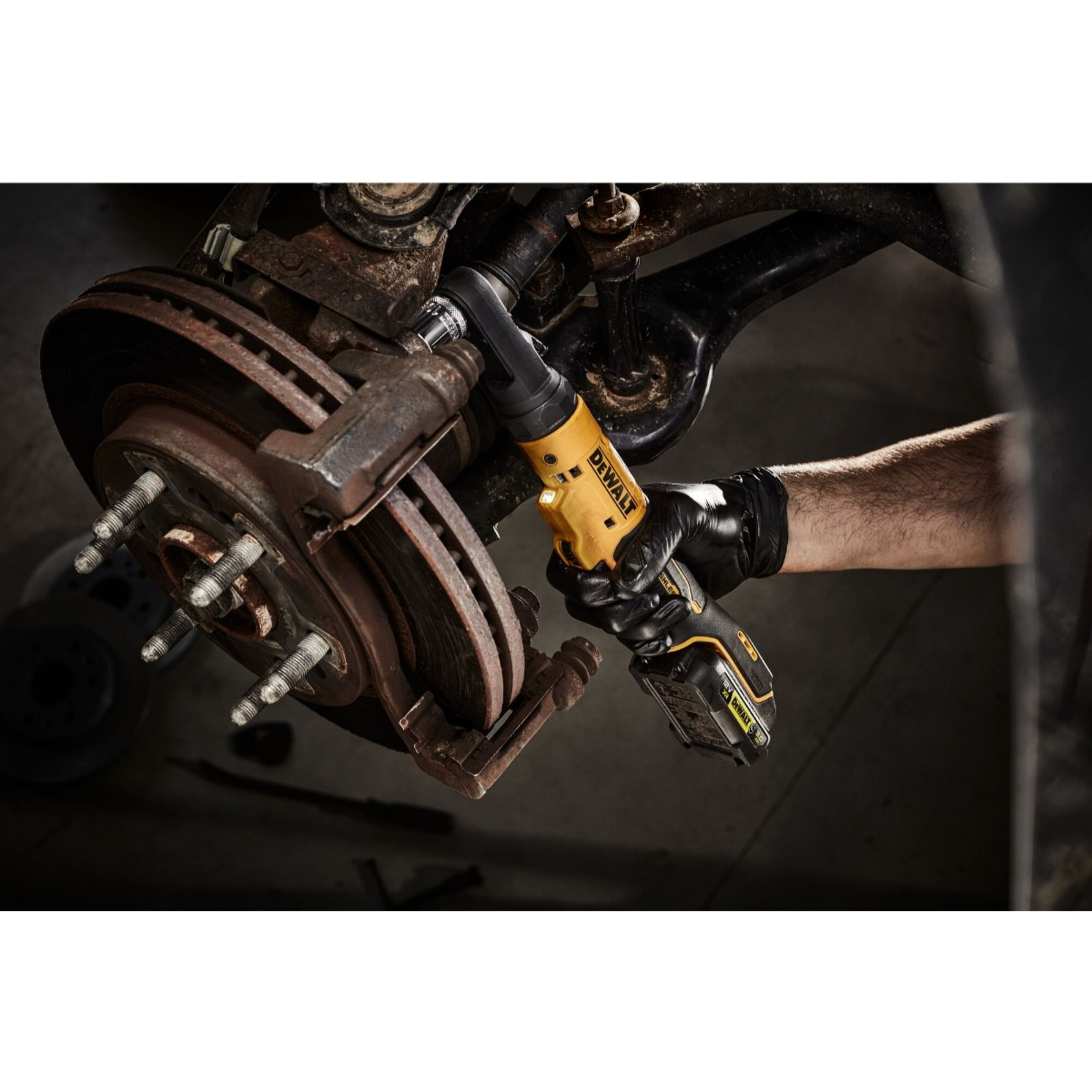 Clé à cliquet DEWALT XR 12V Brushless - Têtes interchangeables 1/4', 3/8' et porte-embout hexagonal 1/4' - DCF500N-XJ