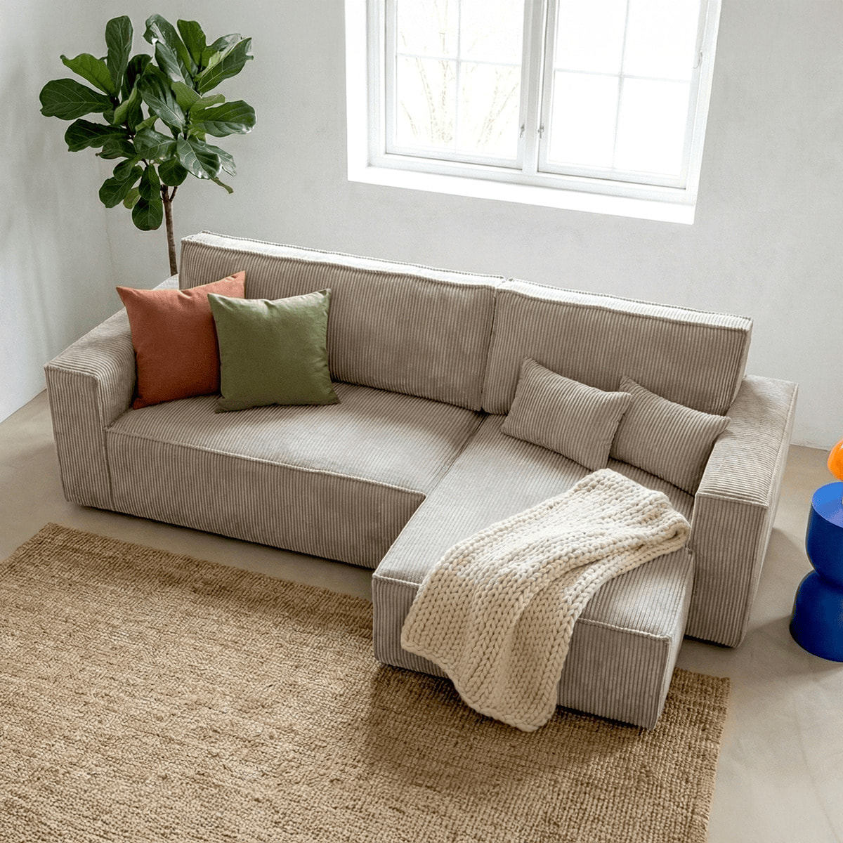 Canapé d'angle convertible 4 places - LIVIA