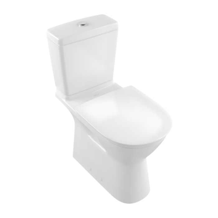 WC à poser sans bride sortie horizontale avec abattant frein de chute VILLEROY & BOCH O.novo Directflush