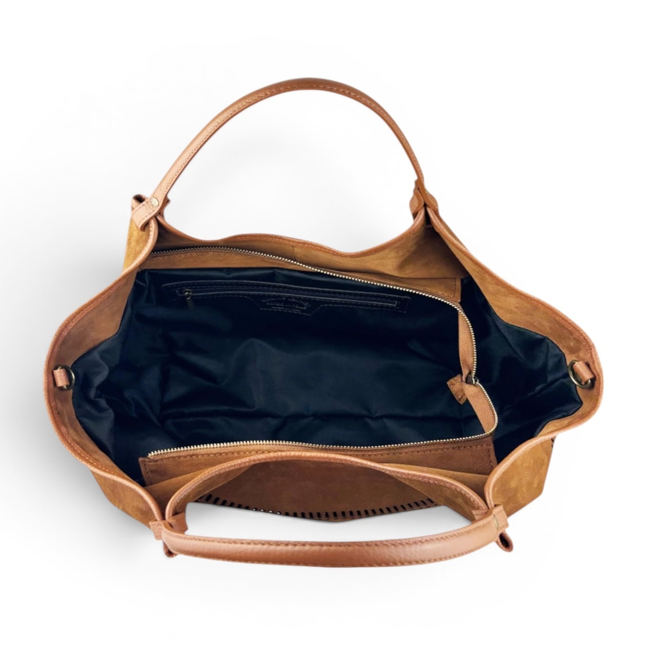 Borsa a Spalla Cheval Firenze Madera Suede Cuoio