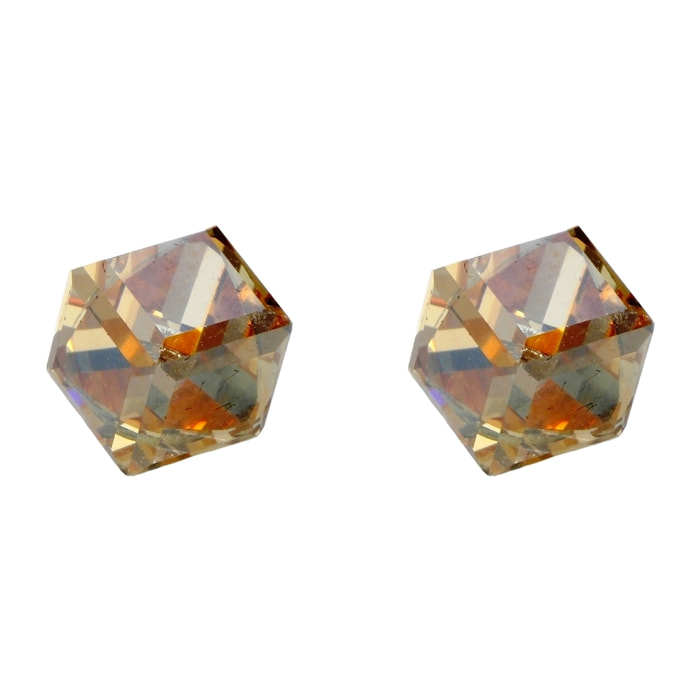 Pendientes Cubik adornado con cristales de Swarovski