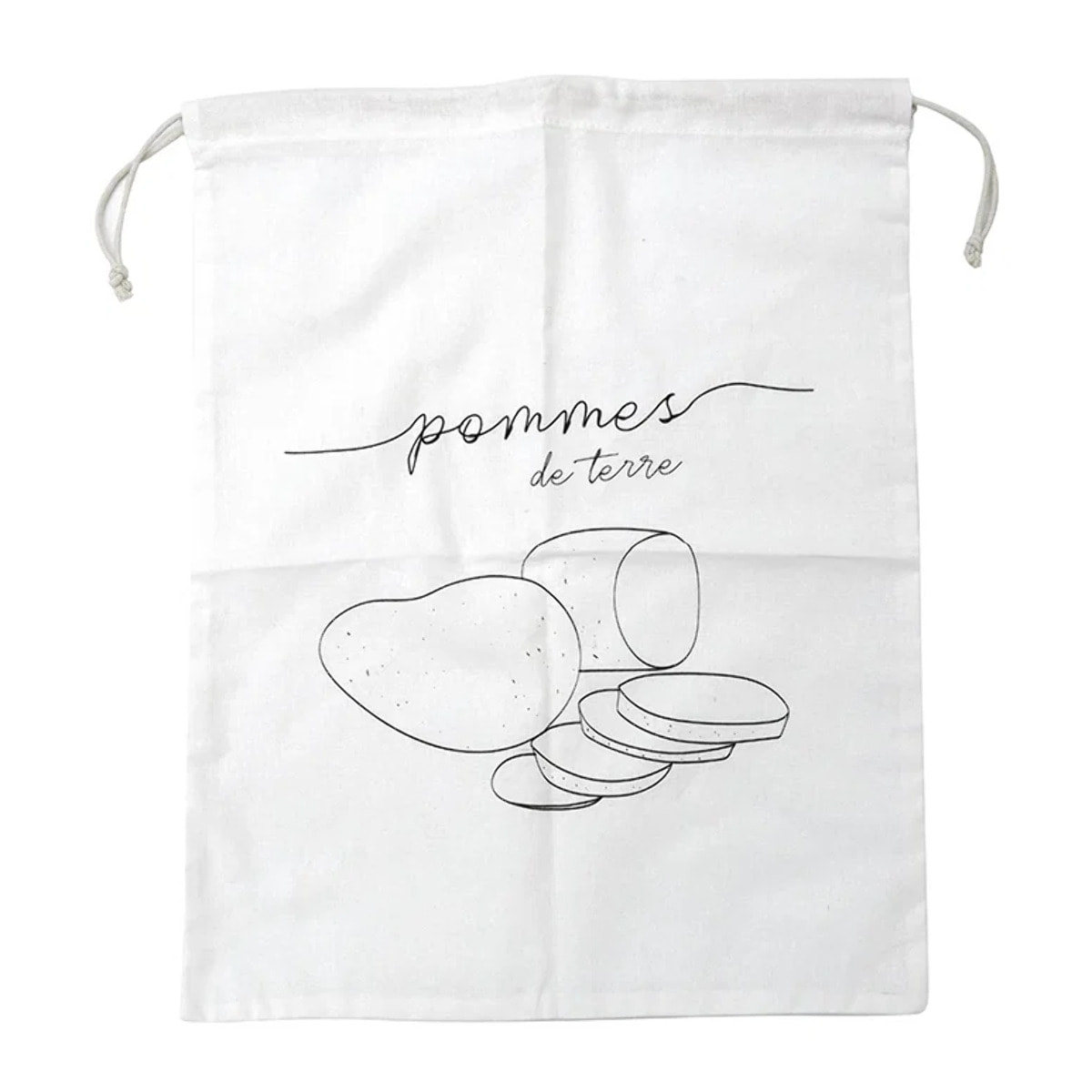 Sac de conservation pour pommes de terre en coton Fackelmann Nature