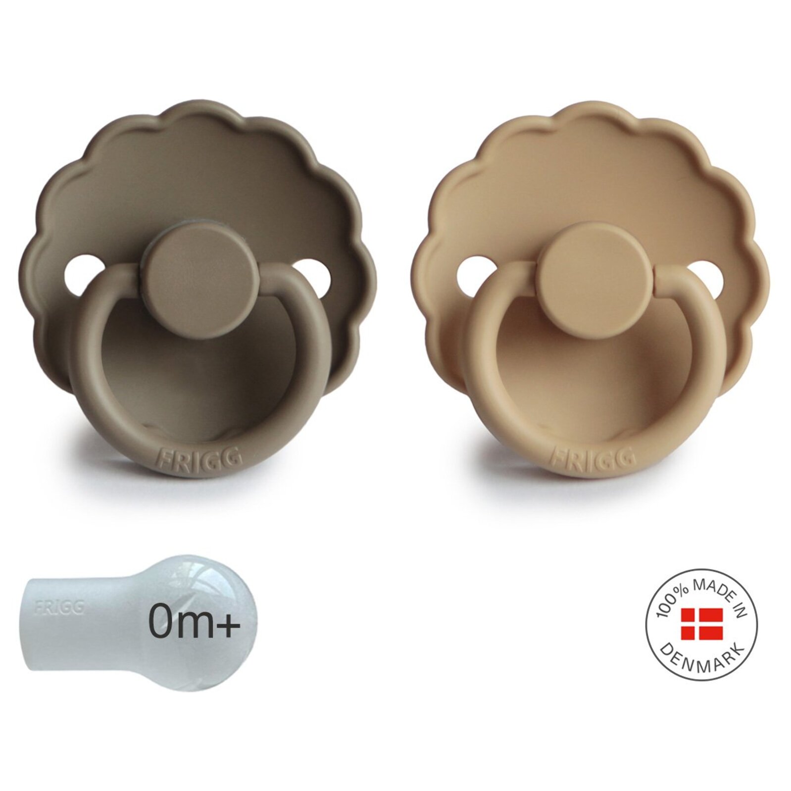 Frigg Pack 2 Chupetes Block Silicona Daisy