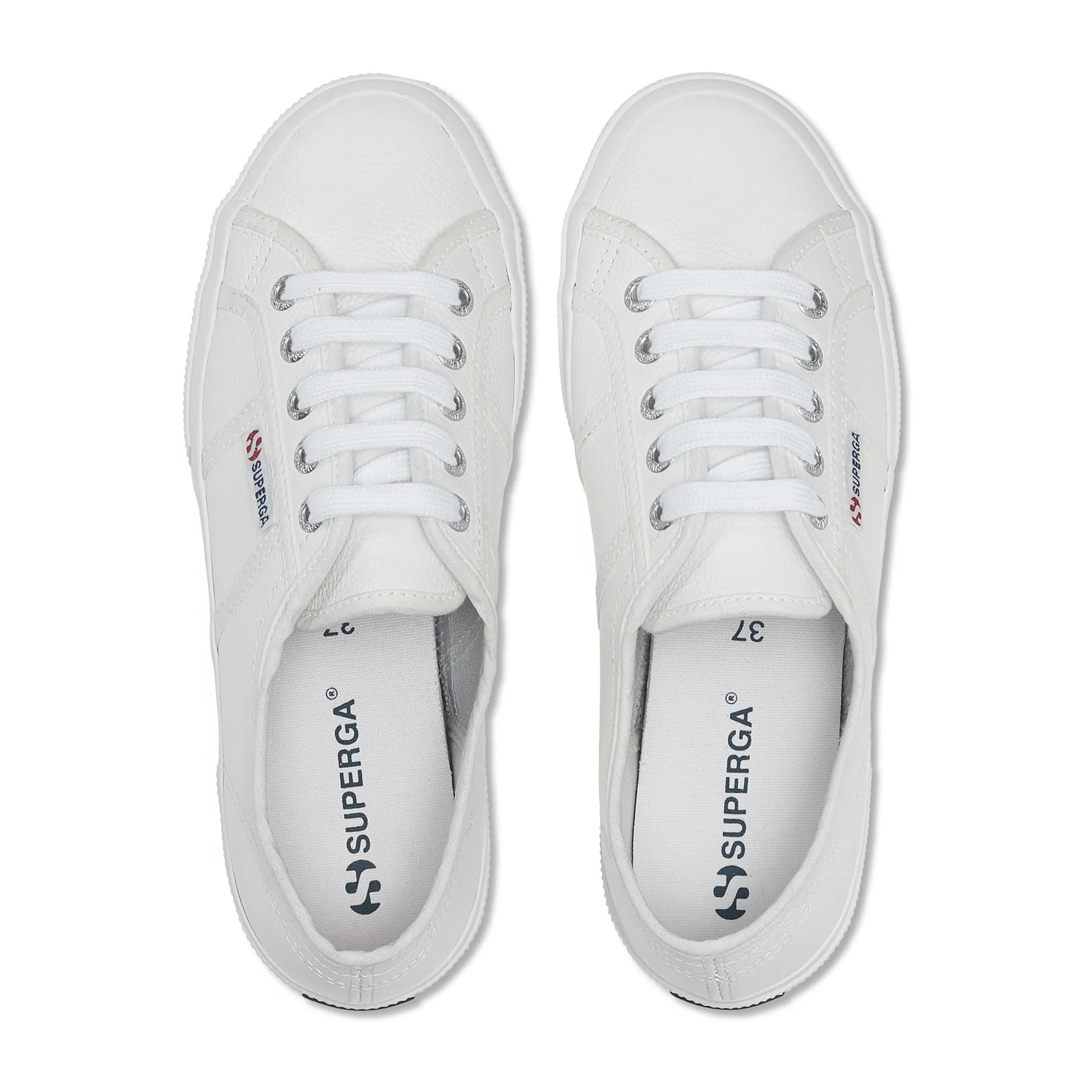 Superga - Uomo Donna Bianco - 2750 Tumbled Leather