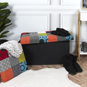 Coffre Banc Pliable Patchwork