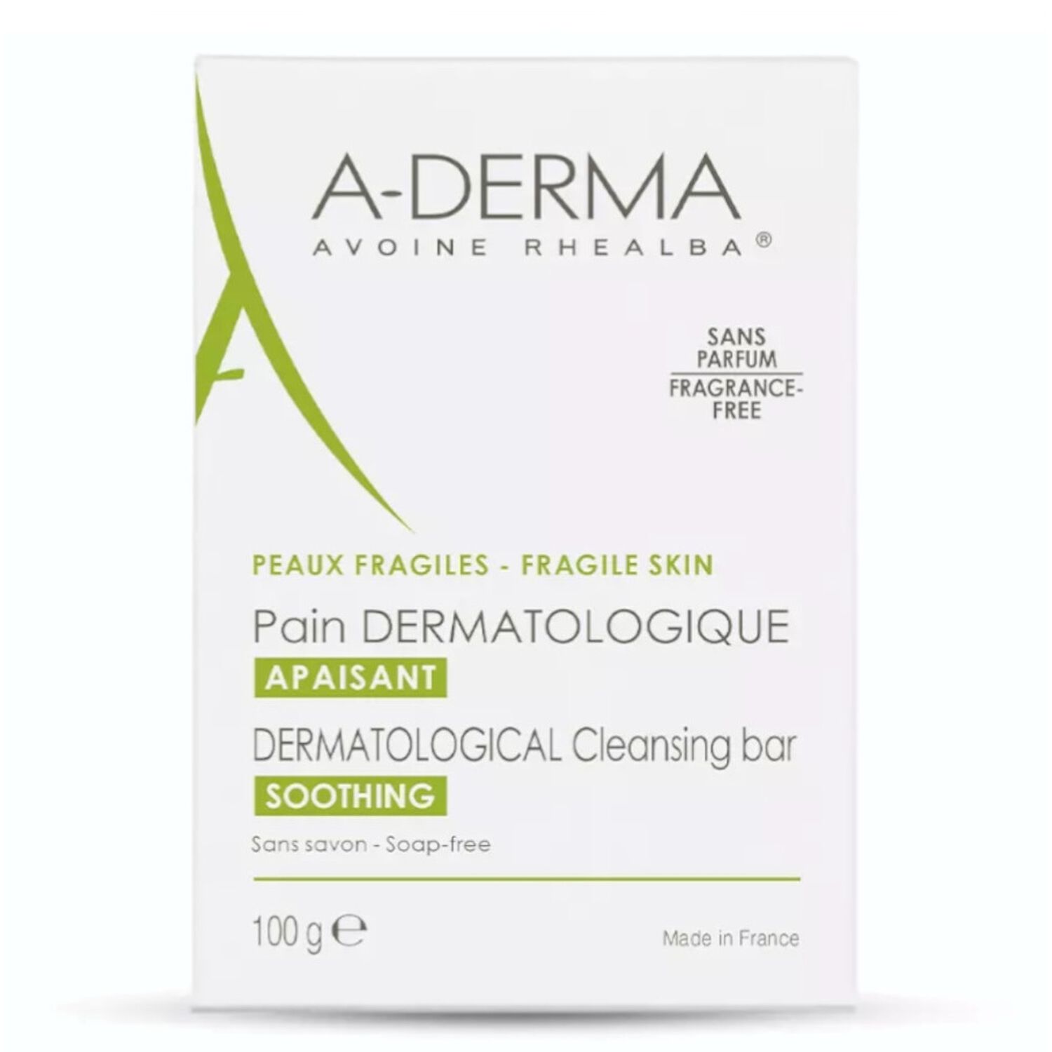 Pain Dermatologique Apaisant - Sans Savon Peaux Fragiles 100 g