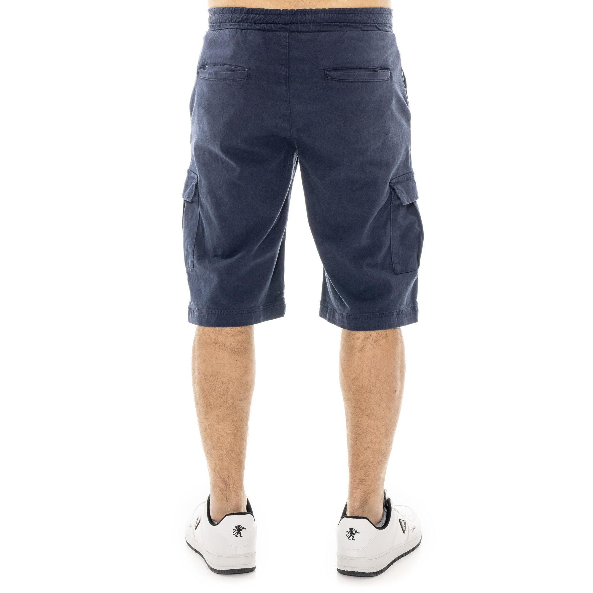 Bermuda cargo da uomo in twill elasticizzato Leone Easy