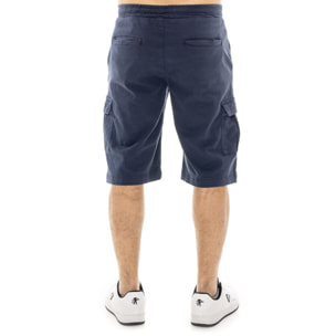 Bermuda cargo da uomo in twill elasticizzato Leone Easy
