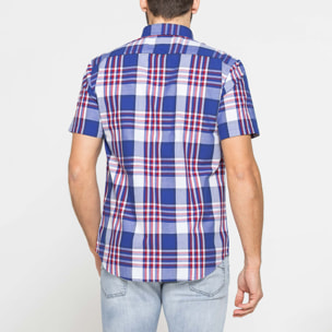 CAMICIA A MANICA CORTA IN COTONE CON FANTASIA