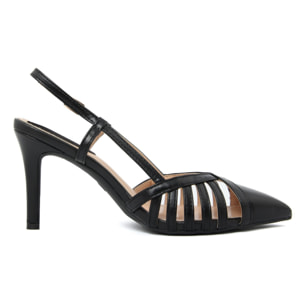 Slingback Donna colore Nero-Altezza tacco:9cm