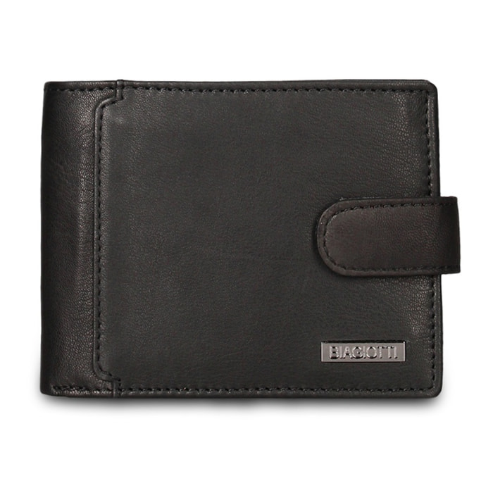 Portafoglio uomo in vera pelle - Modello Erebus Pro - Casual - 12.5 x 10.0 x 2.5 cm