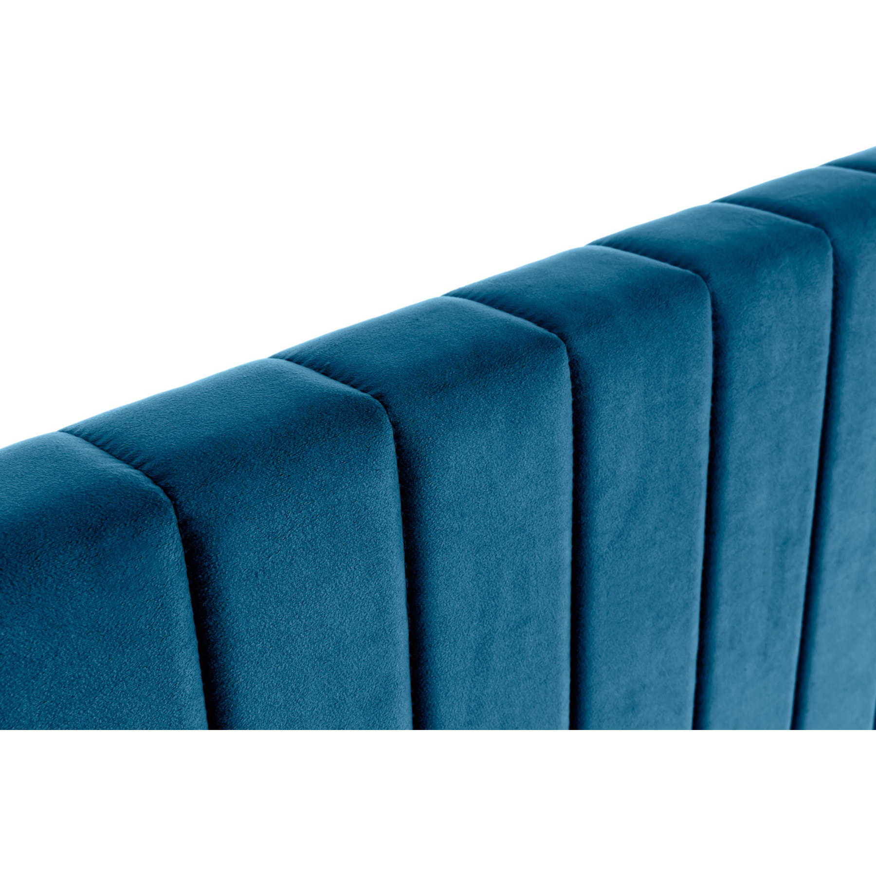Tête de lit en tissu velours bleu L170 cm NEHA