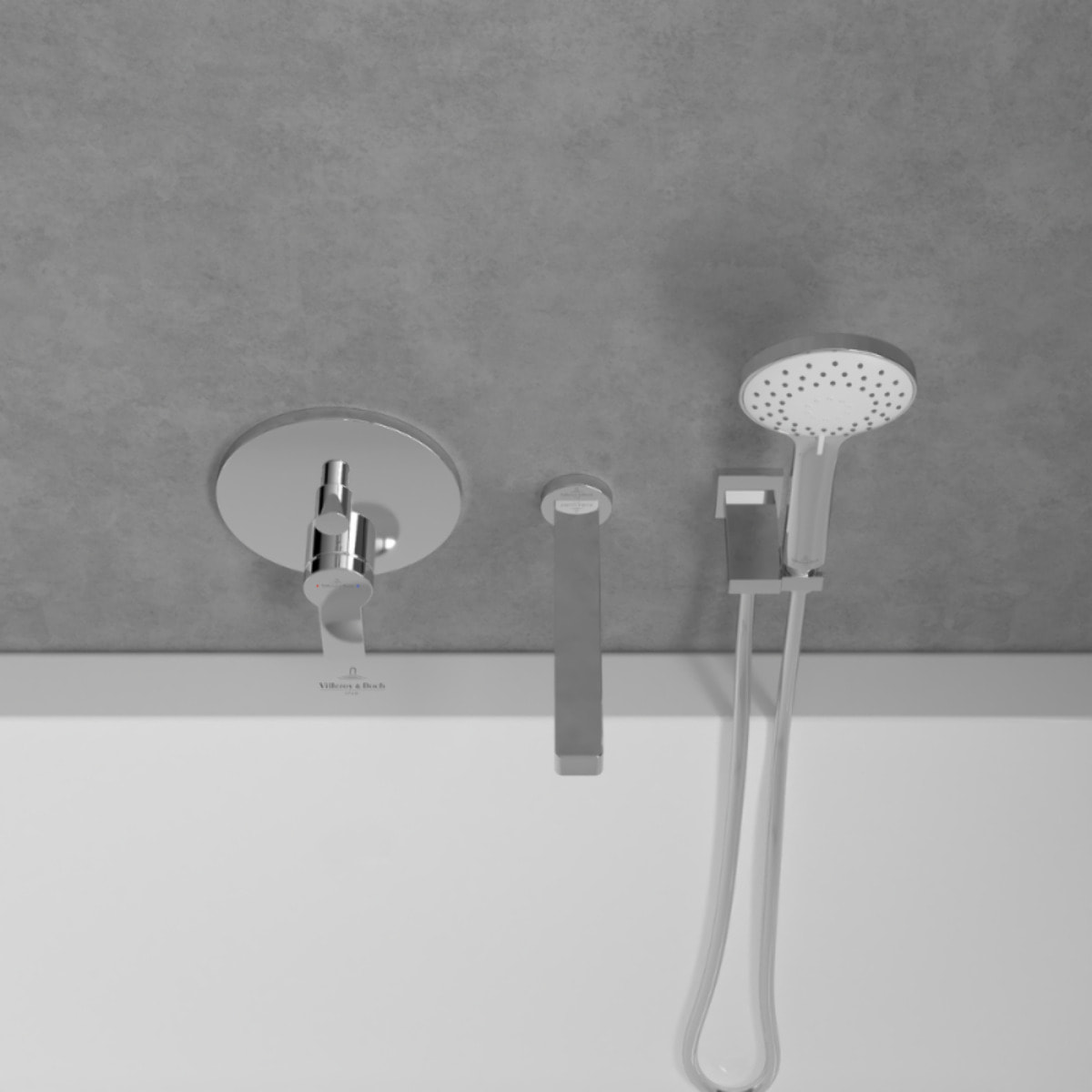 Mitigeur mécanique encastré avec inverseur Architectura