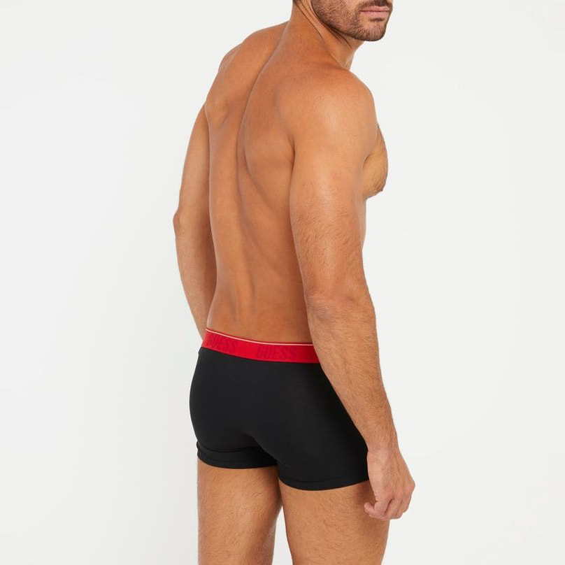 Boxer Joe (x3) - coton - logo - noir