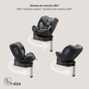 Silla de Auto Sella  Giratoria 360º Gris