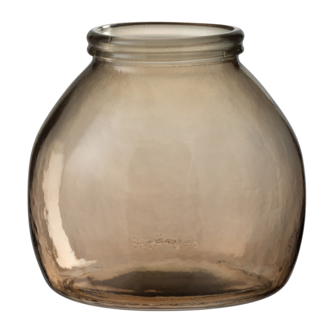 J-Line vase Boule - verre - brun clair - 20 cm de hauteur