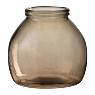J-Line vase Boule - verre - brun clair - 20 cm de hauteur