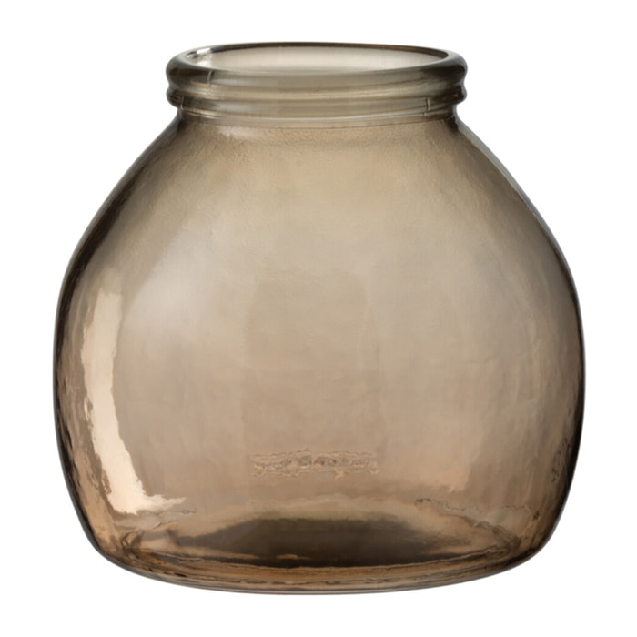 J-Line vase Boule - verre - brun clair - 20 cm de hauteur
