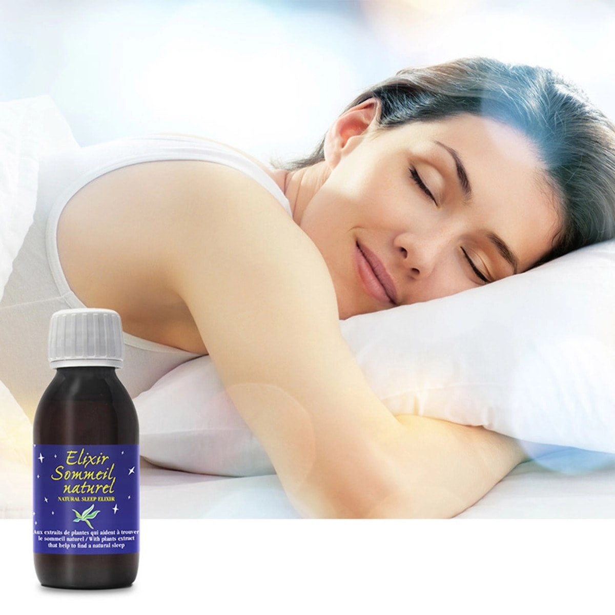 NUTRI EXPERT - Elixir Sommeil Naturel - Apaisant et relaxant - Contribue au bien-être physique et mental - Améliore la qualité du sommeil - Flacon de 125 ml - Marque Française