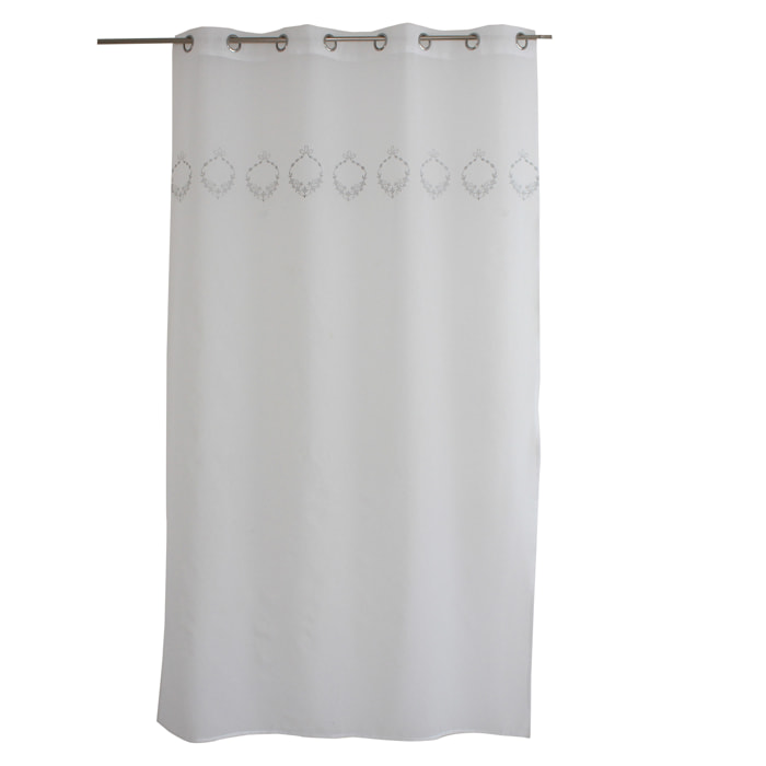 Voilage orné de broderies - Beige