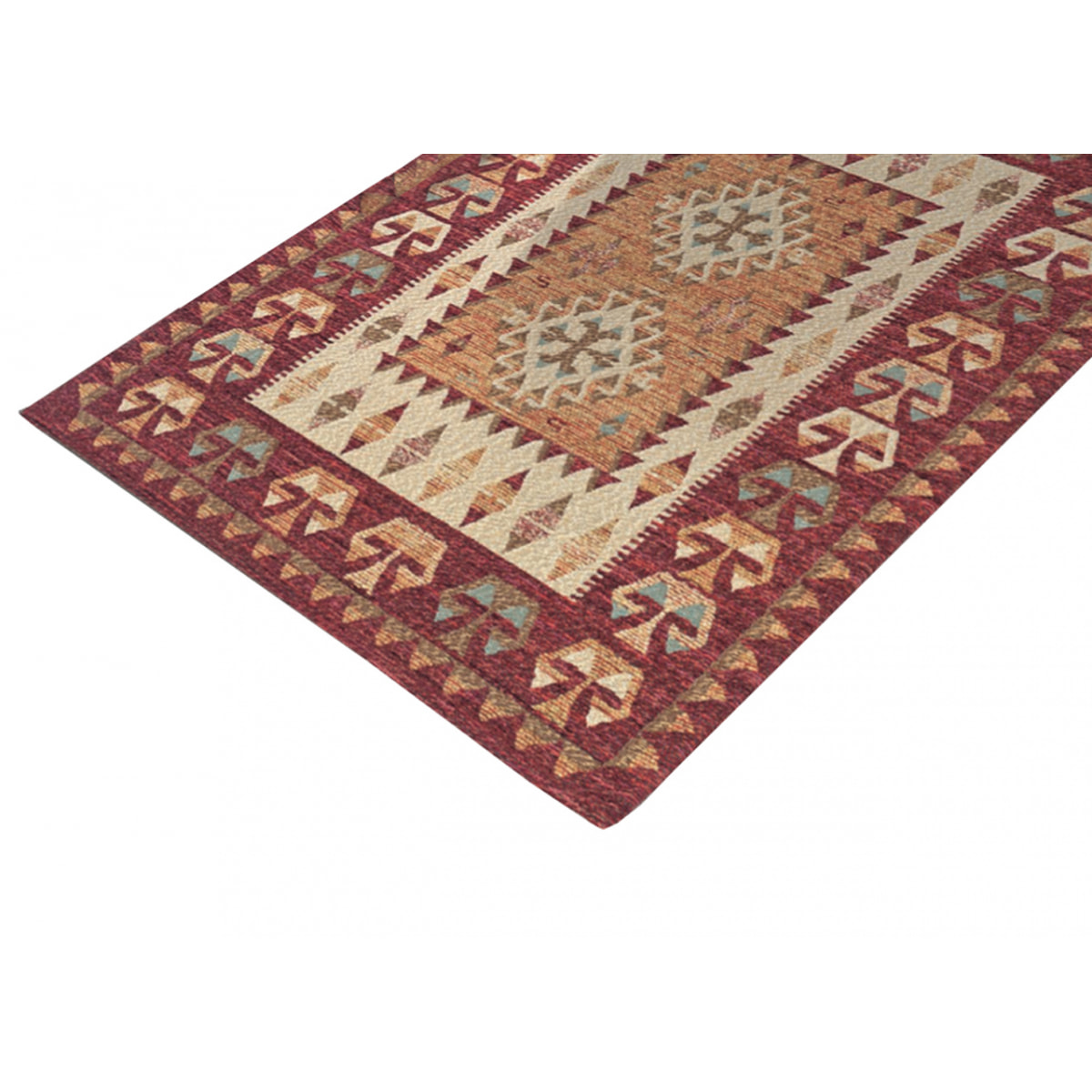 Tappeto Camera Cucina e Bagno Kilim Rosso