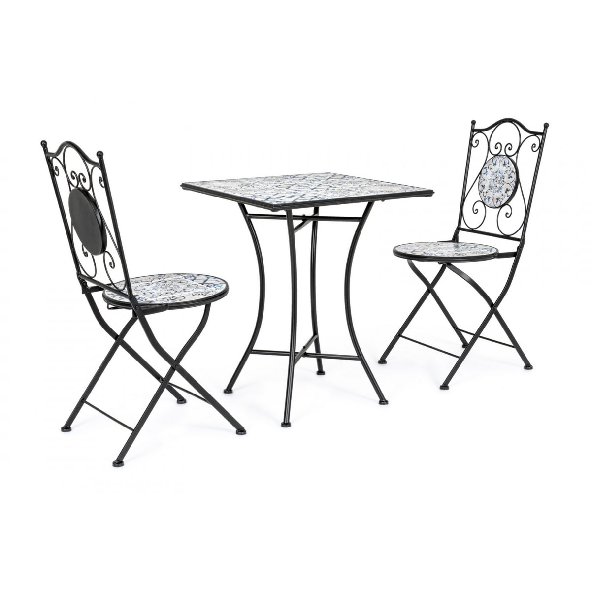 Set ERICE tavolo e 2 sedie pieghevoli