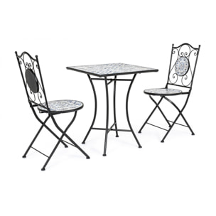 Set ERICE tavolo e 2 sedie pieghevoli