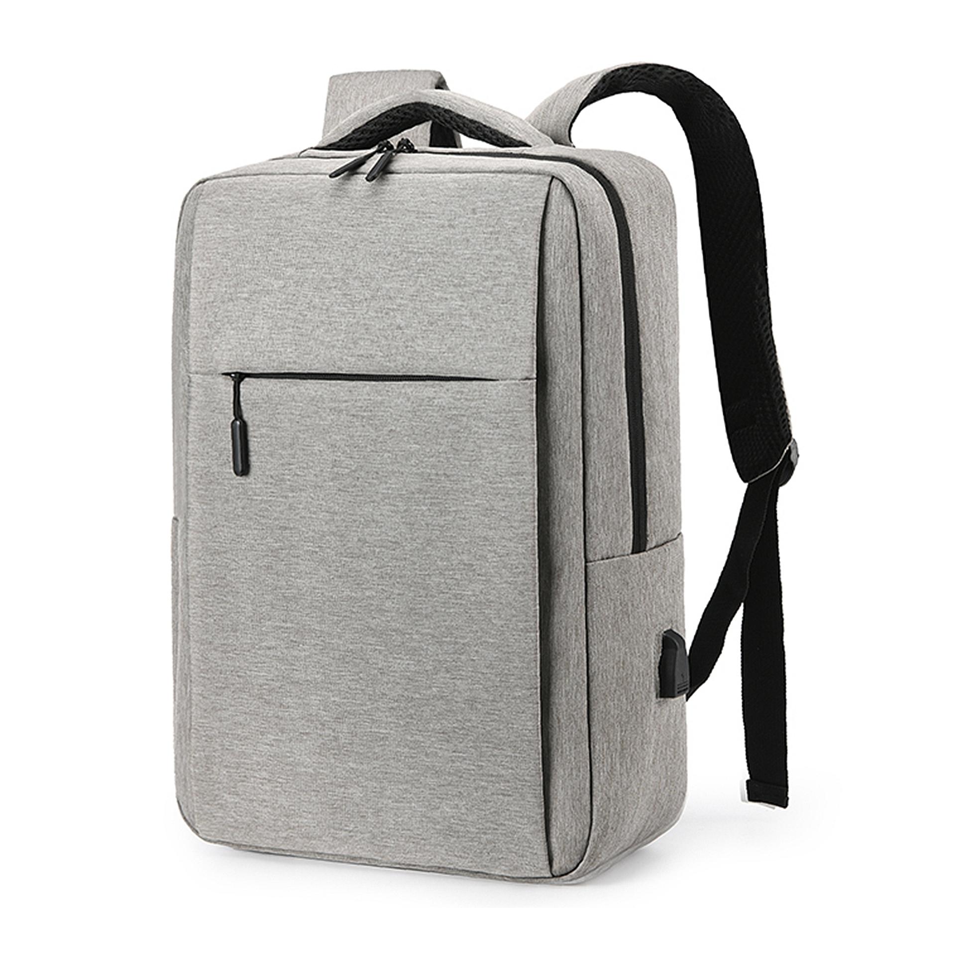 DAM Zaino per laptop con interfaccia di ricarica USB. 30x13x48cm. Grigio