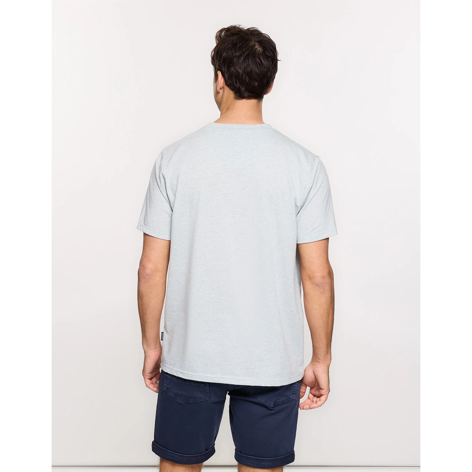 Camiseta Líneas Finas Azul Celeste - Malak