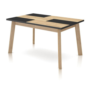 Mesa de comedor Naira 140 Roble Negro Roble