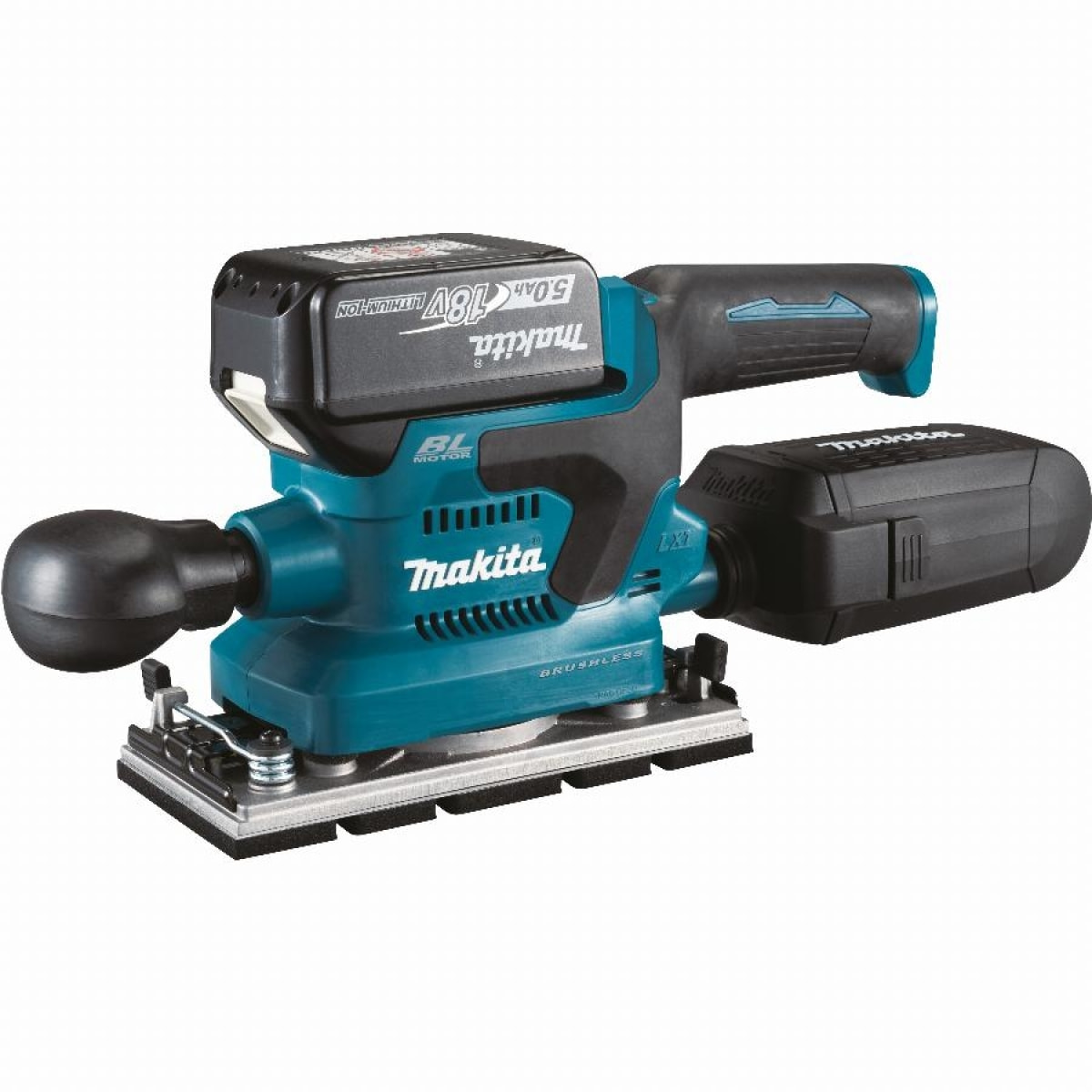 Lijadora orbital 18V Ø93x185 mm MAKITA 2 baterías BL1850B - DBO380RTJ