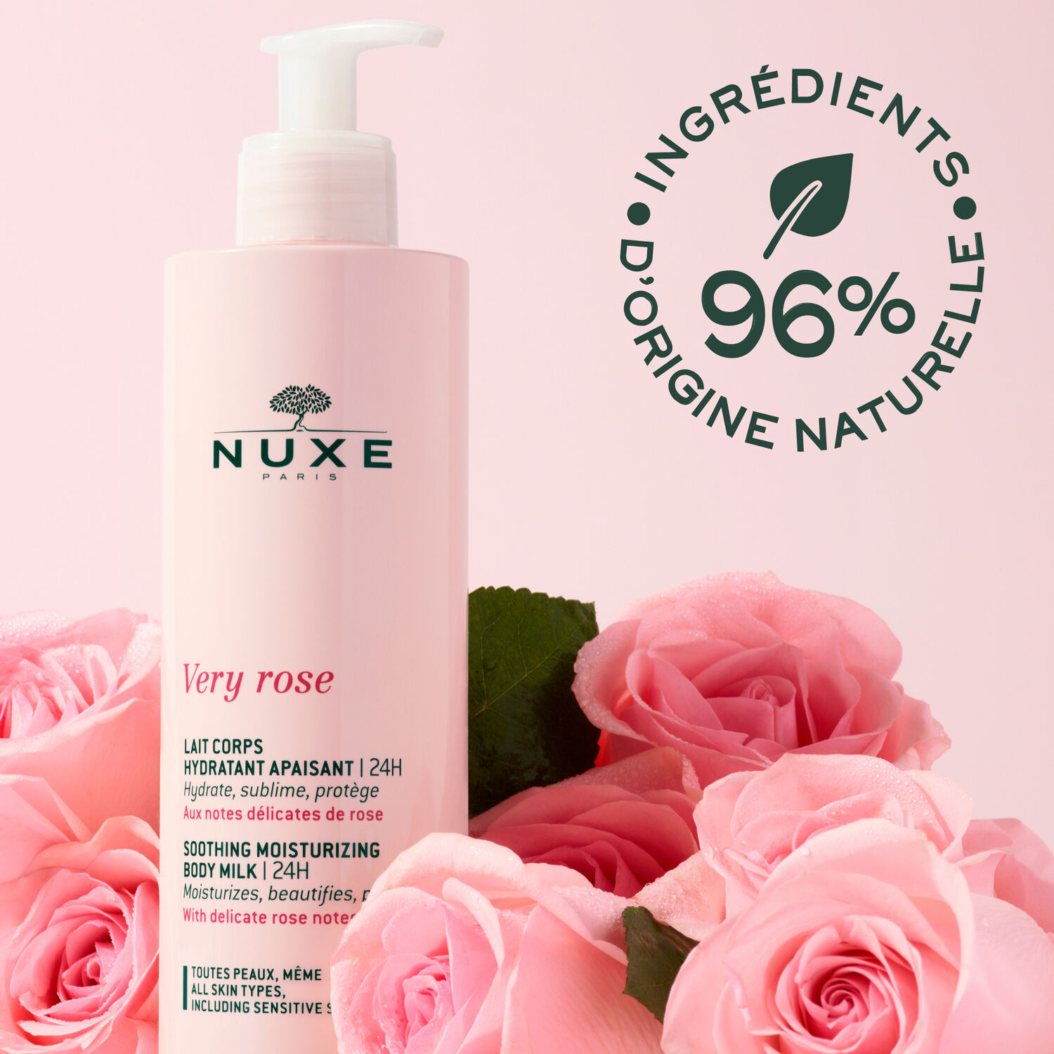 Very Rose - Lait Corps Hydratant Apaisant | 24H*