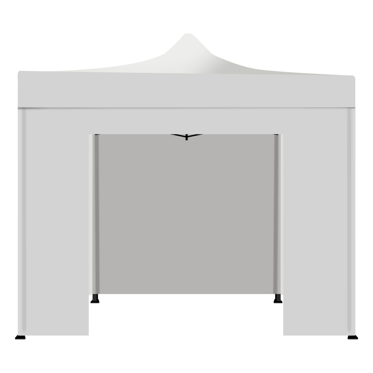 Taman Tenda / Gazebo Per Giardino 3X6 Impermeabile Pieghevole Per Fiere E Mercati Con Teli Laterali Colore Bianco