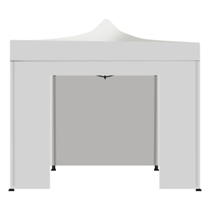 Taman Tenda / Gazebo Per Giardino 3X6 Impermeabile Pieghevole Per Fiere E Mercati Con Teli Laterali Colore Bianco