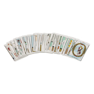 Jeu de tarot Little cotage verre doré L13cm