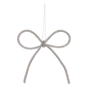 SDN METAL NOEUD STRASS 14CM
