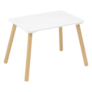 Ensemble table et 2 chaises enfant "Alex" blanc 3 pièces