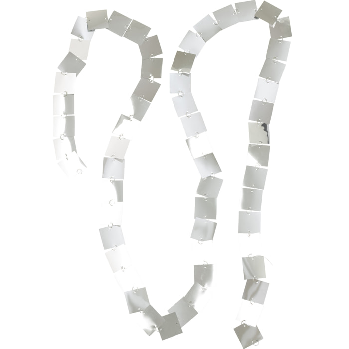 J-Line guirlande Carré - plastique - argent