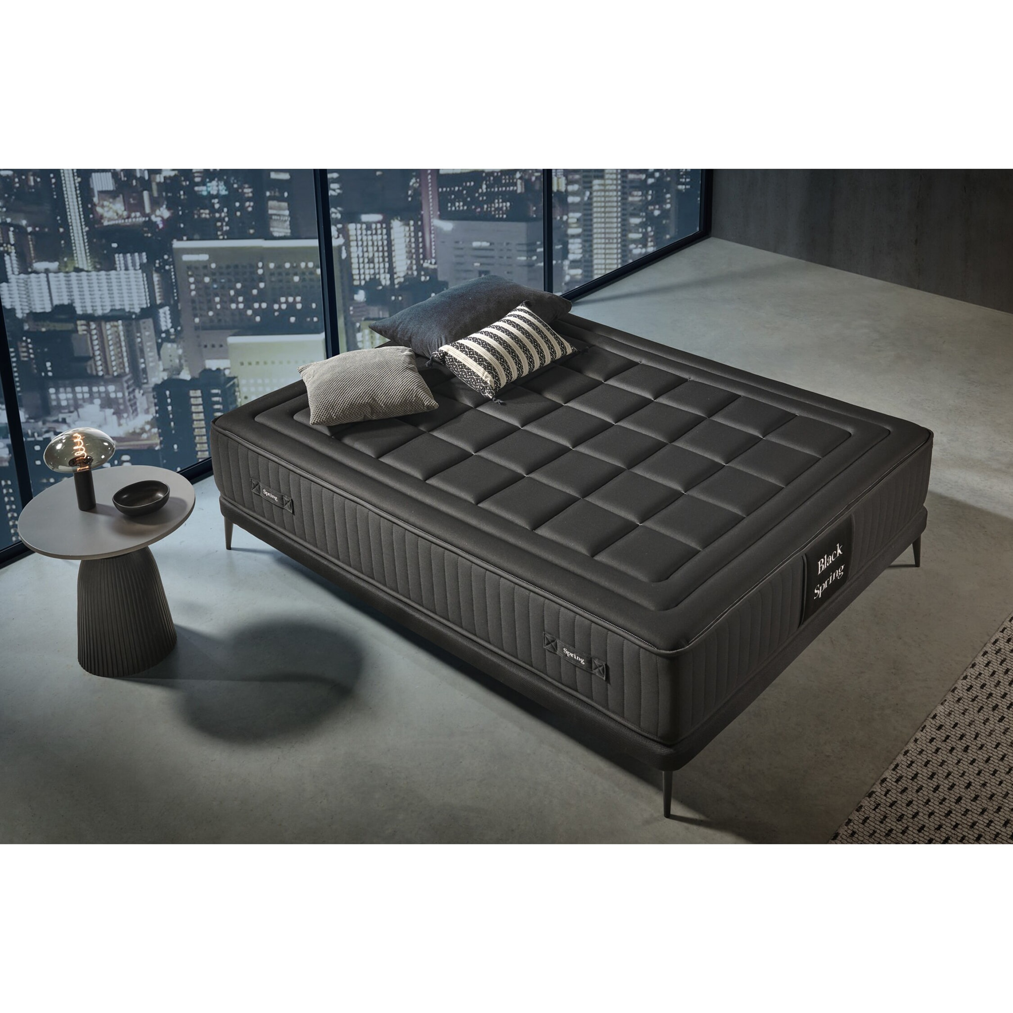 Matelas Ressorts Ensachés Black Spring Royal, 30 cm, 2 places - Moonia
