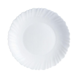 Assiette creuse blanche 23 cm Feston - Luminarc
