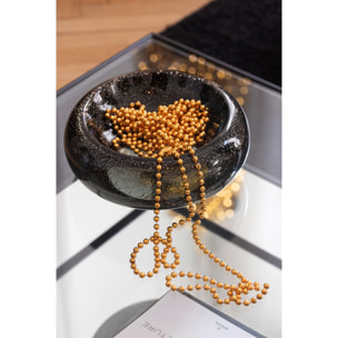 J-Line bol décoratif Carol - verre - noir - small