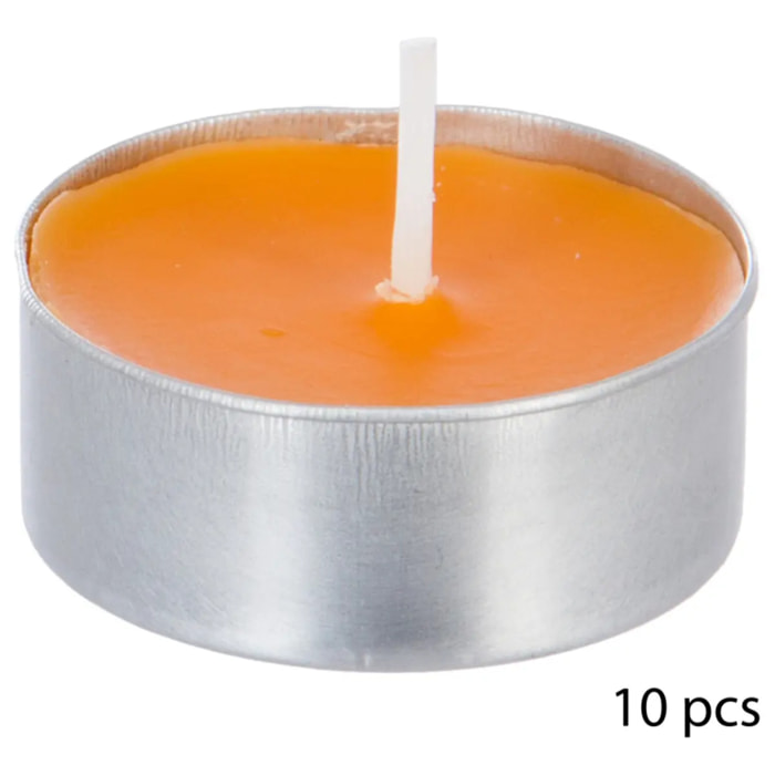 Lot de 10 bougies parfumées fruits exotiques 150g