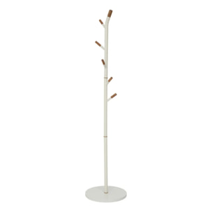 Porte-manteaux 6 patères Cassie beige H 175,5cm